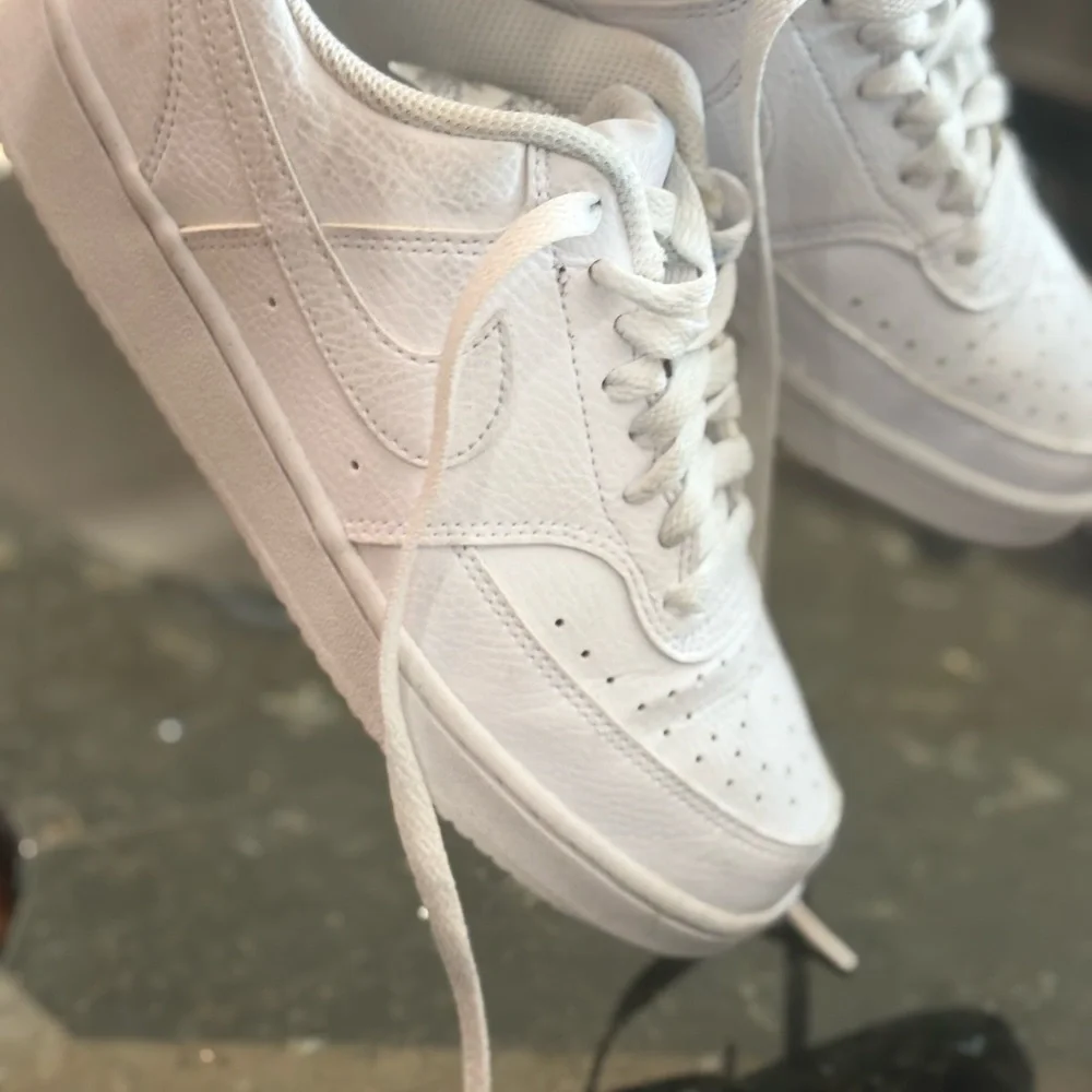 Nike Court Vision Low Sneakers - Women’s Size 6 - White - Picture 4 of 14